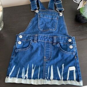 7 for all mankind jean overall dress